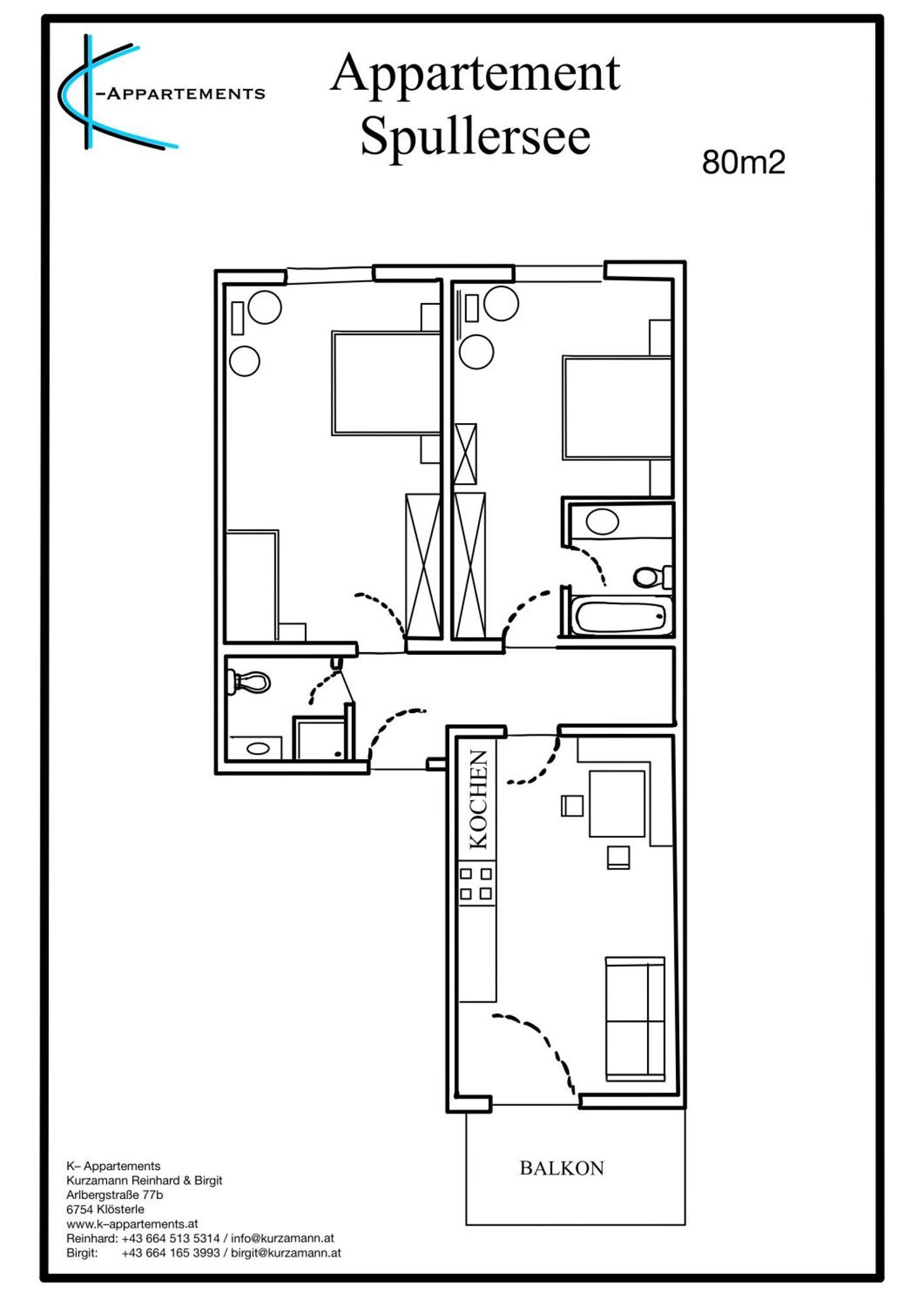 K-Appartements Klosterle Buitenkant foto